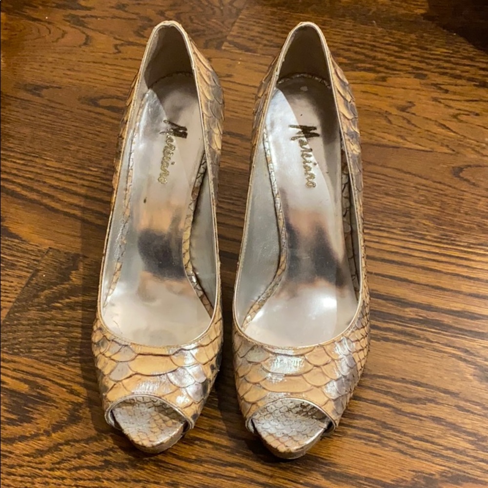 Marciano peep toe sandals